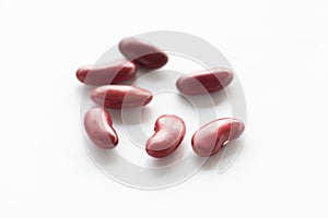 red beans isolate on white