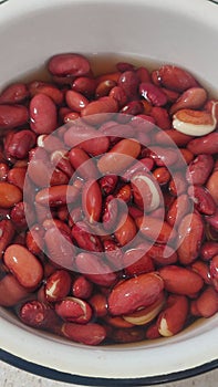 red beans in a plate, food protein cooking lunch dinner