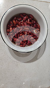 red beans in a plate, food protein cooking lunch dinner