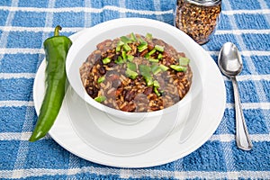 Red Beans and Rice with Poblano Chili