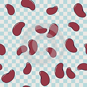 red beans seamless pattern