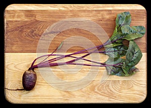 Red Beet on Cutting Board