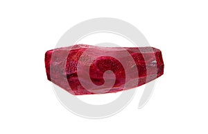 Red beetroot isolated on white background