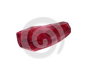 Red beetroot isolated on white background