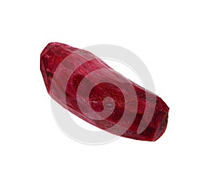 Red beetroot isolated on white background