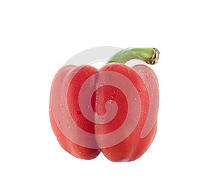 Red bell pepper isolated