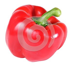Red bell pepper, isolated on white