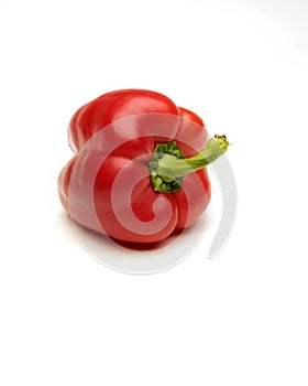 Red Bell Pepper isolated on a white background