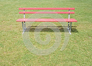 Red bench