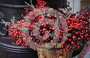 Red Berry Country Basket
