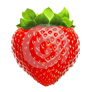 Red berry strawberry isolated