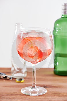 Red berry tea gintonic