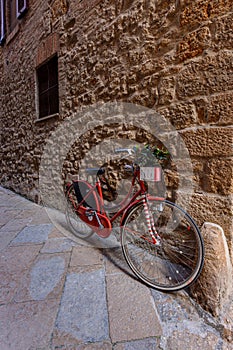 Red bicycle