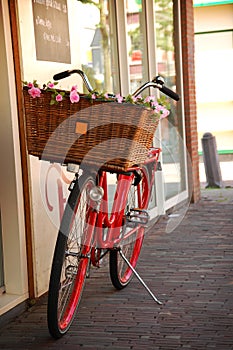 Red bicycle, Holland