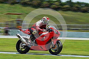 Red Bike on the Track