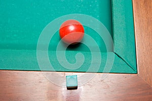 Red Billiard Ball