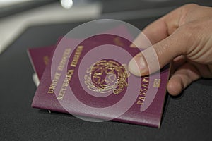 Red biometric Italian Citizenship European Passport , id identify travel documents