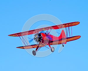 Red Biplane