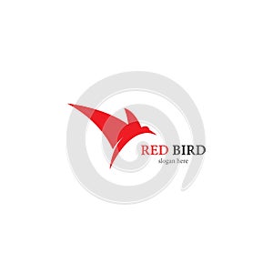 Red Bird logo template