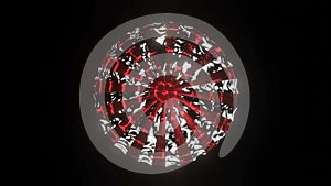 red-black abstract background. alternating lines. 3d render