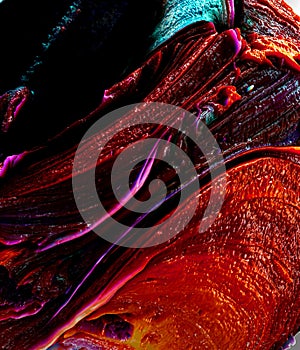 red and black Abstract colorful Long Exposure Sparkly Lights Background and beautiful