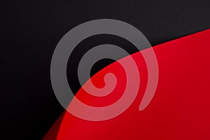 Red and black abstract curved background, wallpaper