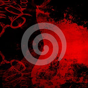 Red-Black Abstract Horror Background