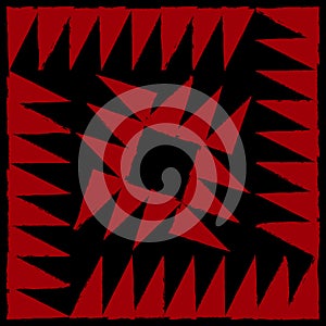 Red black angle aggressive colorful strong abstract background.