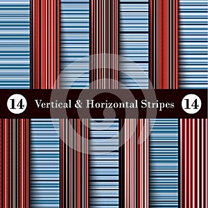 Red, Black,  Blue,  and White Vertical and Horizontal Stripes