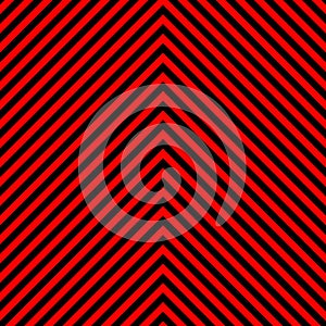 Red and black chevron arrow stripes fabric pattern background vector.