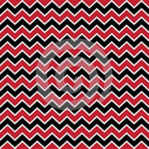 Red and Black Chevron Seamless Pattern