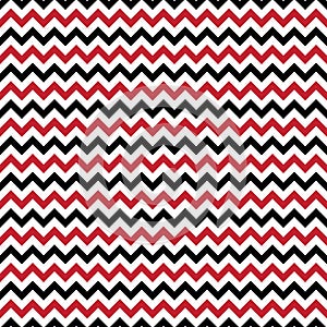 Red and Black Chevron Seamless Pattern