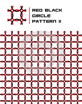 Red & Black Circle Pattern