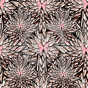 Red and black   colored geomatry ractangle shaped seamless pattern