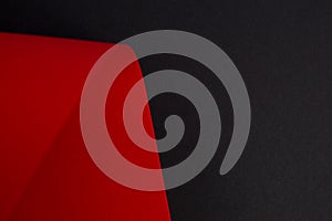 Red and black curved abstract background