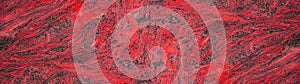 Red black gray abstract marble granite natural stone texture background banner panorama