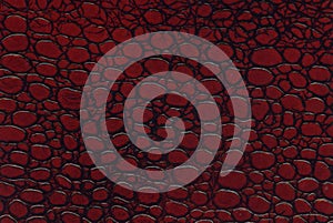 Red and black leather texture