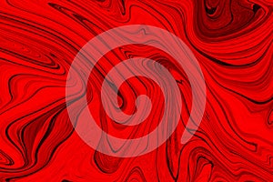 Red and black liquid color. abstract background and texture