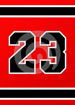 Red Black 23 Shining