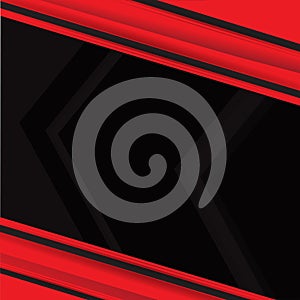 Red and Black Sunburst Background