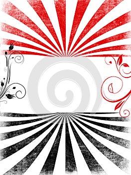 Red black swirls copyspace background