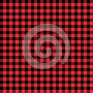 Red and black tartan plaid Scottish Seamless Pattern.