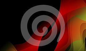 Red and black wave abstract background,wallpaper with lighting effect, smooth, curve, vector illustration photo