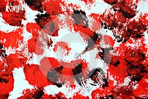 Red black white spots watercolor painting abstract background, watercolor acrylic painting abstract background