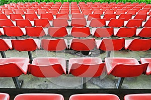 Red Bleacher Seats