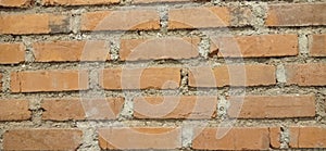 Red block bricks wall building