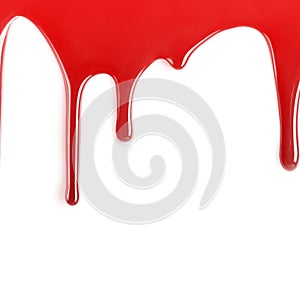 Red blood background image glossy falling