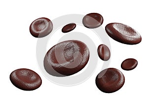Red Blood Cell isolated, 3D render