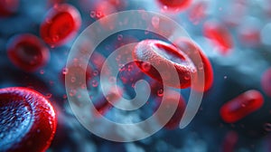 The Red Blood Cells.AI generated image
