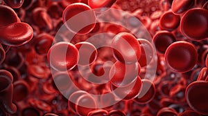 Red blood cells circulating in the blood vessels - leukocytes.